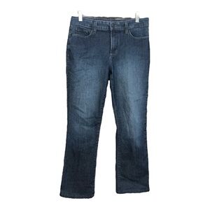 NYDJ Lift Tuck Technology Dark Wash Bootcut Jeans Made in America Size 10 EF2